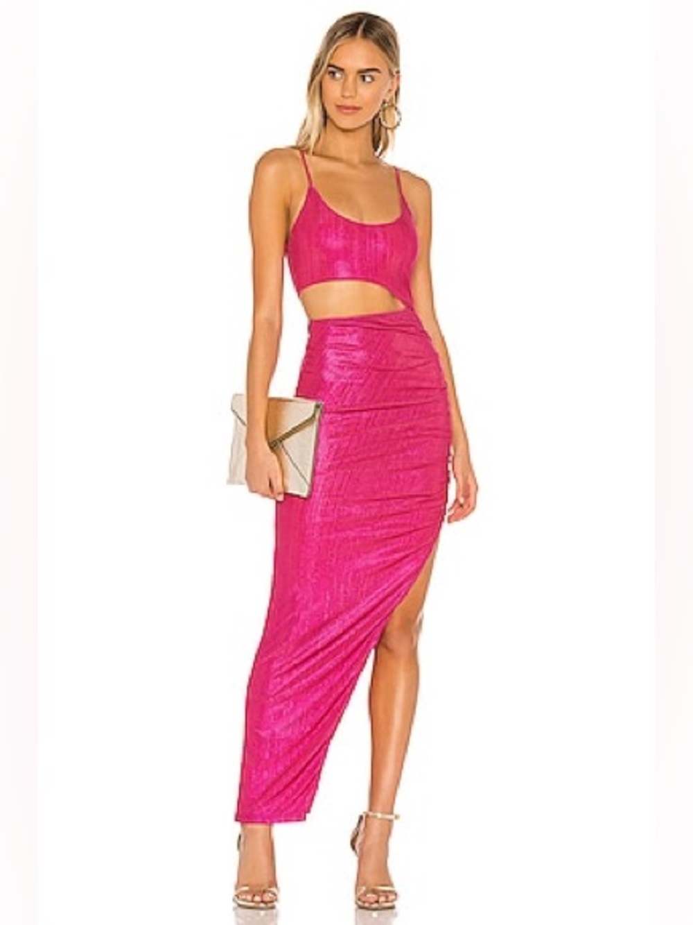 Pink Metallic Dress